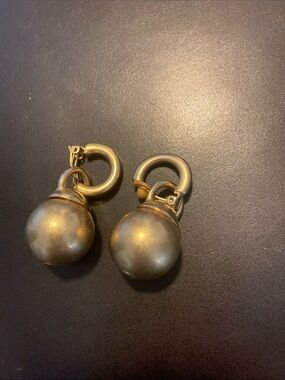 Gold-Tone Round Drop Earrings - Women Jewelry
